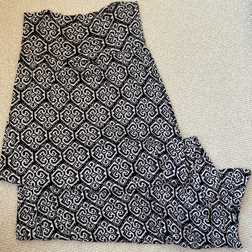 Pattern maxi skirt